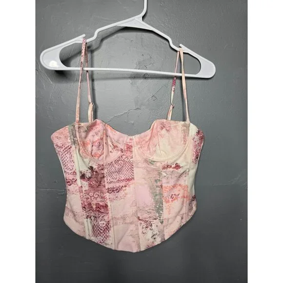 White Fox In the Morning Bustier Primrose Pink Medium Coquette Feminine - Picture 14 of 14